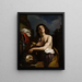 Davida z głową Goliata - Guercino — oprawiony obraz na ścianie