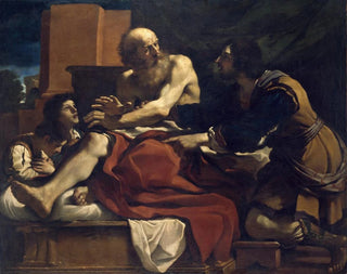 Jacob błogosławiący synów Józefa - Guercino — widok dzieła