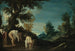 pejzaż z kobietami kąpiącymi się - Guercino — widok dzieła