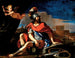 Mars z Kupidynem - Guercino — widok dzieła