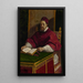 Papieża Grzegorza XV - Guercino — oprawiony obraz na ścianie
