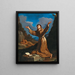 Święty Franciszek otrzymujący stygmaty - Guercino — oprawiony obraz na ścianie