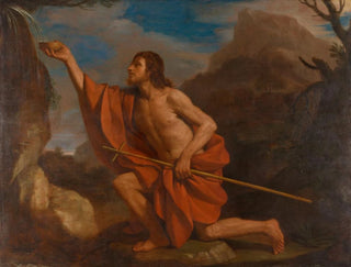 Święty Jan Chrzciciel na pustyni - Guercino — widok dzieła