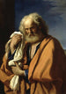 Święty Piotr pokutnik - Guercino — widok dzieła
