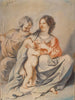 La Sainte Famille - Guercino — widok dzieła