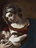 Matka Boska z Dzieciątkiem - Guercino — widok dzieła