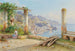 Widok na wybrzeże Amalfi - Guglielmo Giusti — widok dzieła