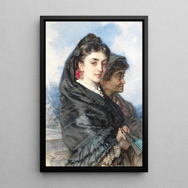 La chaperonne - Guido Bach — oprawiony obraz na ścianie