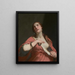 Śmierć Kleopatry - Guido Cagnacci — oprawiony obraz na ścianie