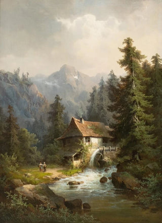 Guido Hampe - Water mill in the mountains.webp
