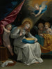 La Vierge cousant accompagnée de quatre anges dite La Couseuse - Guido Reni — widok dzieła