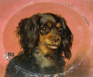 portret szczeniaka - Guillaume Anne van der Brugghen — widok dzieła