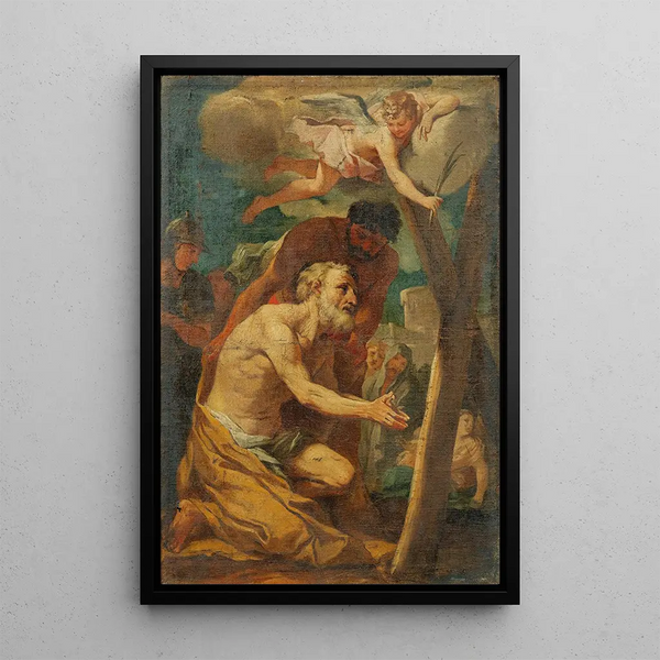 Le Martyre de Saint André - Guillaume Courtois — oprawiony obraz na ścianie