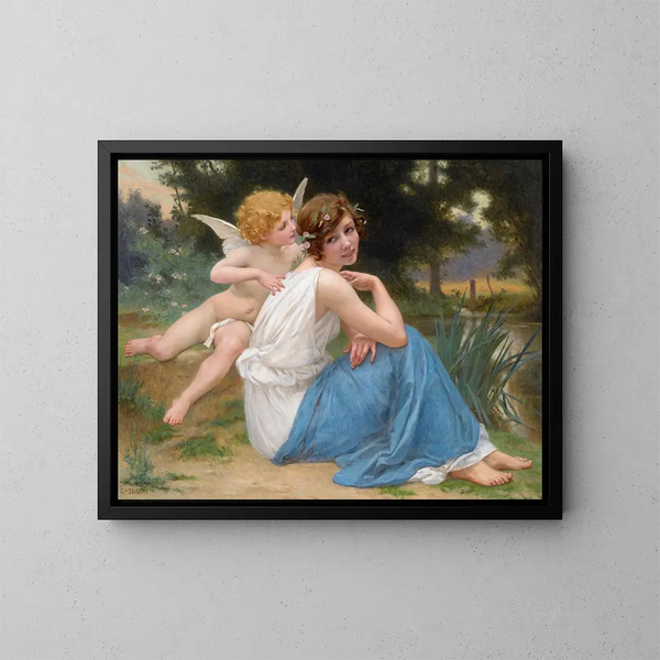 Cupidon et Psyché - Guillaume Seignac — oprawiony obraz na ścianie