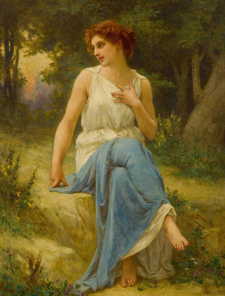 Guillaume Seignac - Portrait Of A Seated Woman.webp
