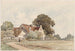 Dom wiejski - Guillaume van der Hecht — widok dzieła