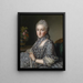 Portret damy - Guillaume Voiriot — oprawiony obraz na ścianie