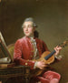 Mężczyzna z skrzypcami - Guillaume Voiriot — widok dzieła
