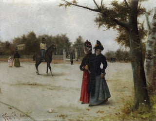 Spacer w parku - Guillermo Gómez Gil — widok dzieła