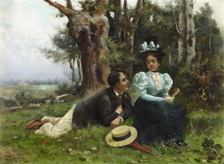 La Cour en campagne - Guillermo Gómez Gil — widok dzieła