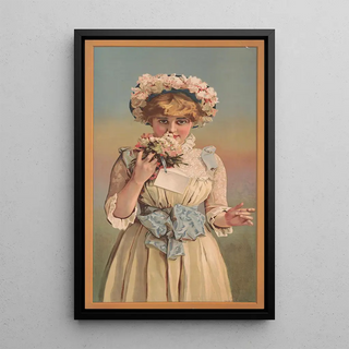 Gumpert Bros - Girl smelling corsage.webp