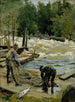 Łowienie na łososia - Gunnar Berndtson — widok dzieła