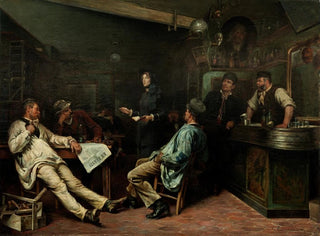 Gustaf Cederstrm - The Salvation Army Miss Booth visiting a Paris Tavern.webp
