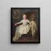 Hilda Amalia Brusewitz z domu w 1853 roku - Gustaf Henrik Brusewitz — oprawiony obraz na ścianie