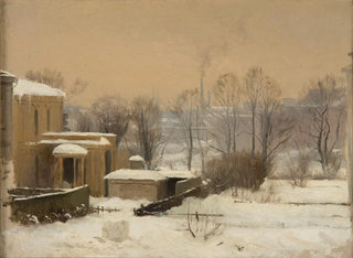 Studium miejskiego śniegu - Gustaf Rydberg — widok dzieła