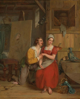Gustaf Wappers - Anthony van Dyck wooing his Model.webp