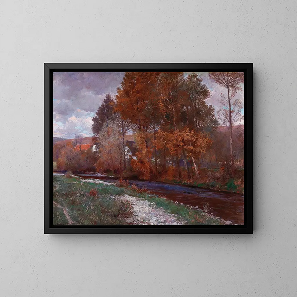 Sur la Krems - Gustav Bamberger — oprawiony obraz na ścianie