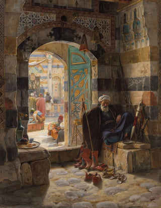 Gustav Bauernfeind - Warden of the Mosque Damascus.webp