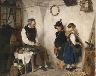 Le pot cassé - Gustav Igler — widok dzieła