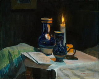 Zmierzch - Gustav Kampmann — widok dzieła