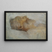 Stary mężczyzna na łóżku śmierci - Gustav Klimt — oprawiony obraz na ścianie