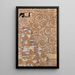 L'Attente - Gustav Klimt — oprawiony obraz na ścianie