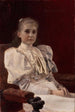 Młoda dziewczyna siedząca - Gustav Klimt — widok dzieła