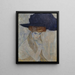 Le Chapeau à plumes noires - Gustav Klimt — oprawiony obraz na ścianie