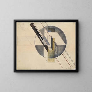 Construction - Gustav Klutsis — oprawiony obraz na ścianie