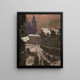 Gustav Macoun - A View of Old Town Square.webp