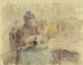 Kobieta dziergająca - Gustav Schrägle — widok dzieła