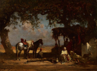 Arabskie obozowisko - Gustave-Achille Guillaumet — widok dzieła