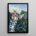 Dahlias w ogrodzie w Petit-Gennevilliers - Gustave Caillebotte — oprawiony obraz na ścianie