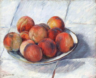 L'Assiette de pêches - Gustave Caillebotte — widok dzieła