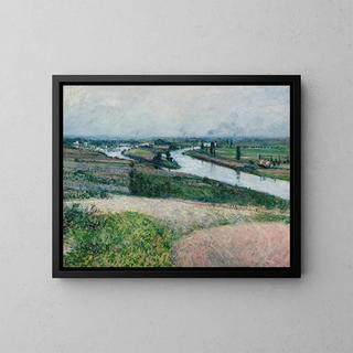 La Seine à la Pointe de Pinay - Gustave Caillebotte — oprawiony obraz na ścianie