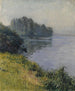 La Seine à l’île Marante par temps brumeux - Gustave Caillebotte — widok dzieła