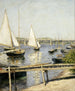 Żaglowce w Argenteuil - Gustave Caillebotte — widok dzieła