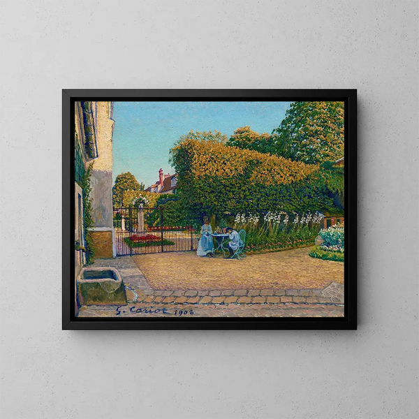 Le Jardin - Gustave Cariot — oprawiony obraz na ścianie
