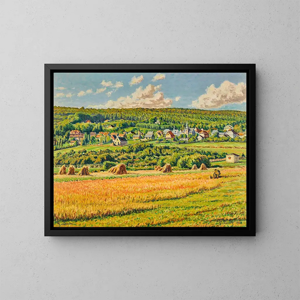 Le village de Georgenborn - Gustave Cariot — oprawiony obraz na ścianie