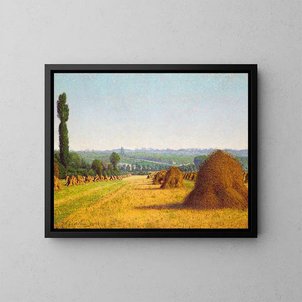 Les Meules - Gustave Cariot — oprawiony obraz na ścianie